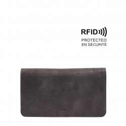 Rosina 2-in-1 Crossbody Wallet - Charcoal Grey  